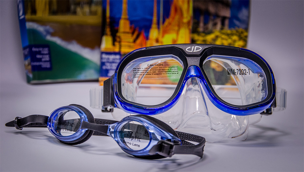 Plavalna očala in maske z dioptrijo, Optika Nadoh Postojna.